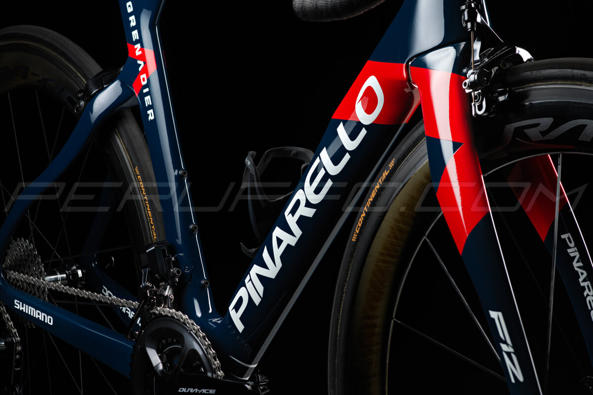 The new Pinarello Dogma F12 for the British Team Ineos Grenadiers