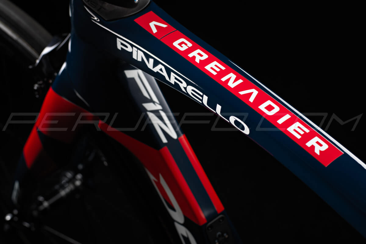 The new Pinarello Dogma F12 for the British Team Ineos Grenadiers