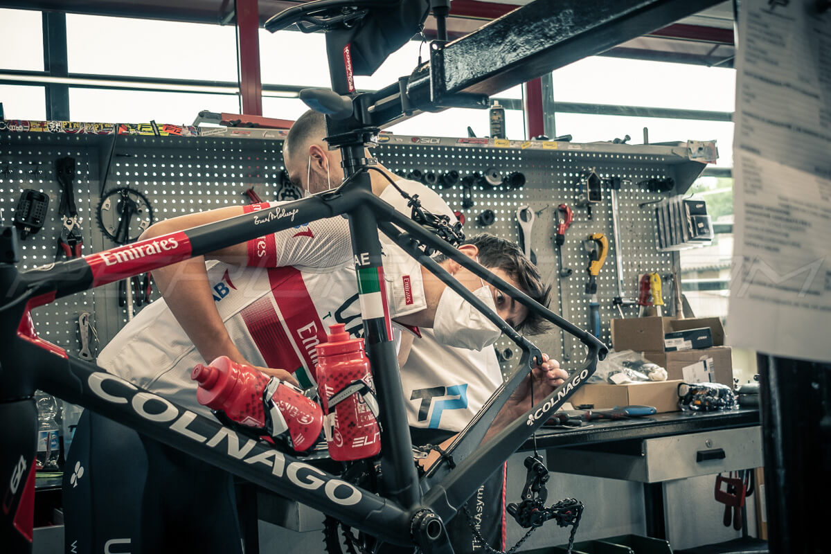 Alessandro Covi Visita il TeamPeruffo