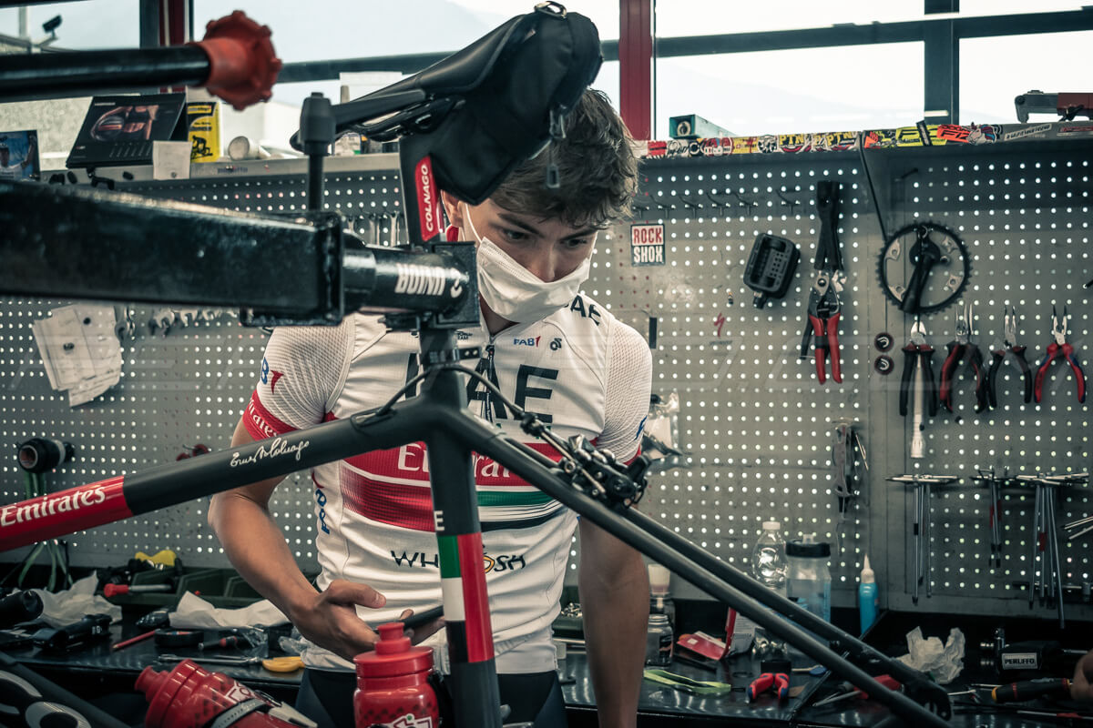 Alessandro Covi Visita il TeamPeruffo