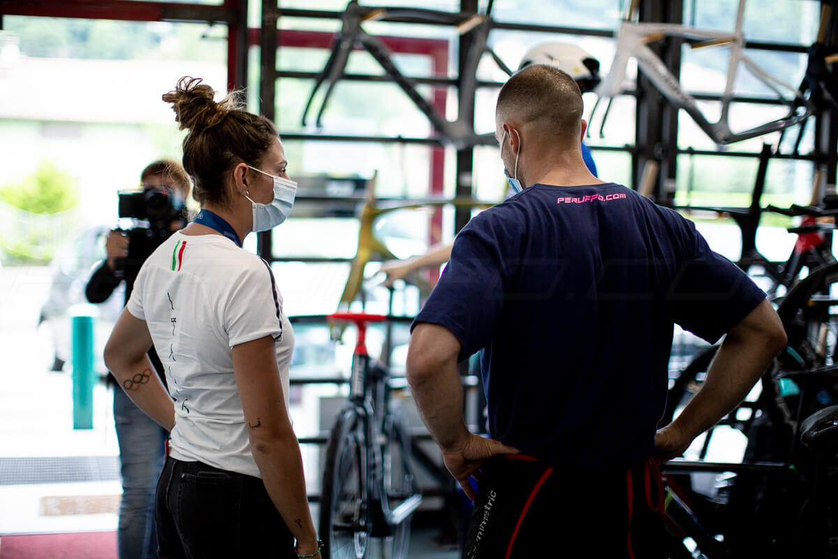 Federica Cesarini visita il TeamPeruffo