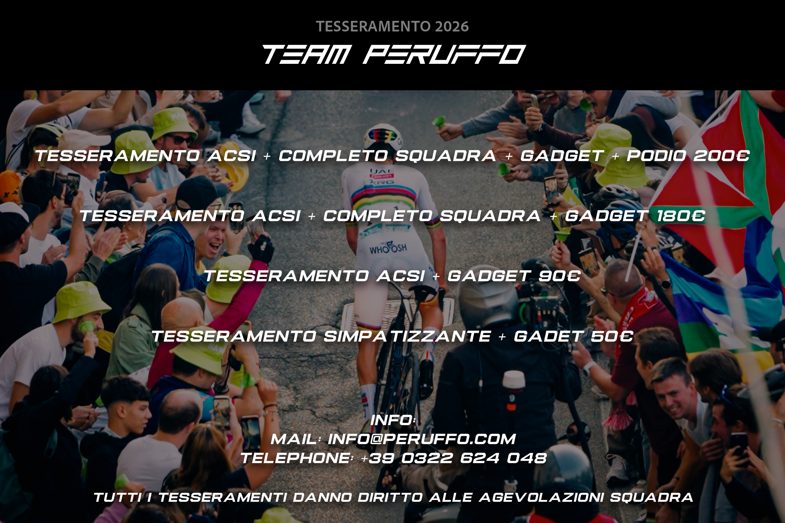 TESSERAMENTO STAGIONE CICLISTICA TEAMPERUFFO 2026