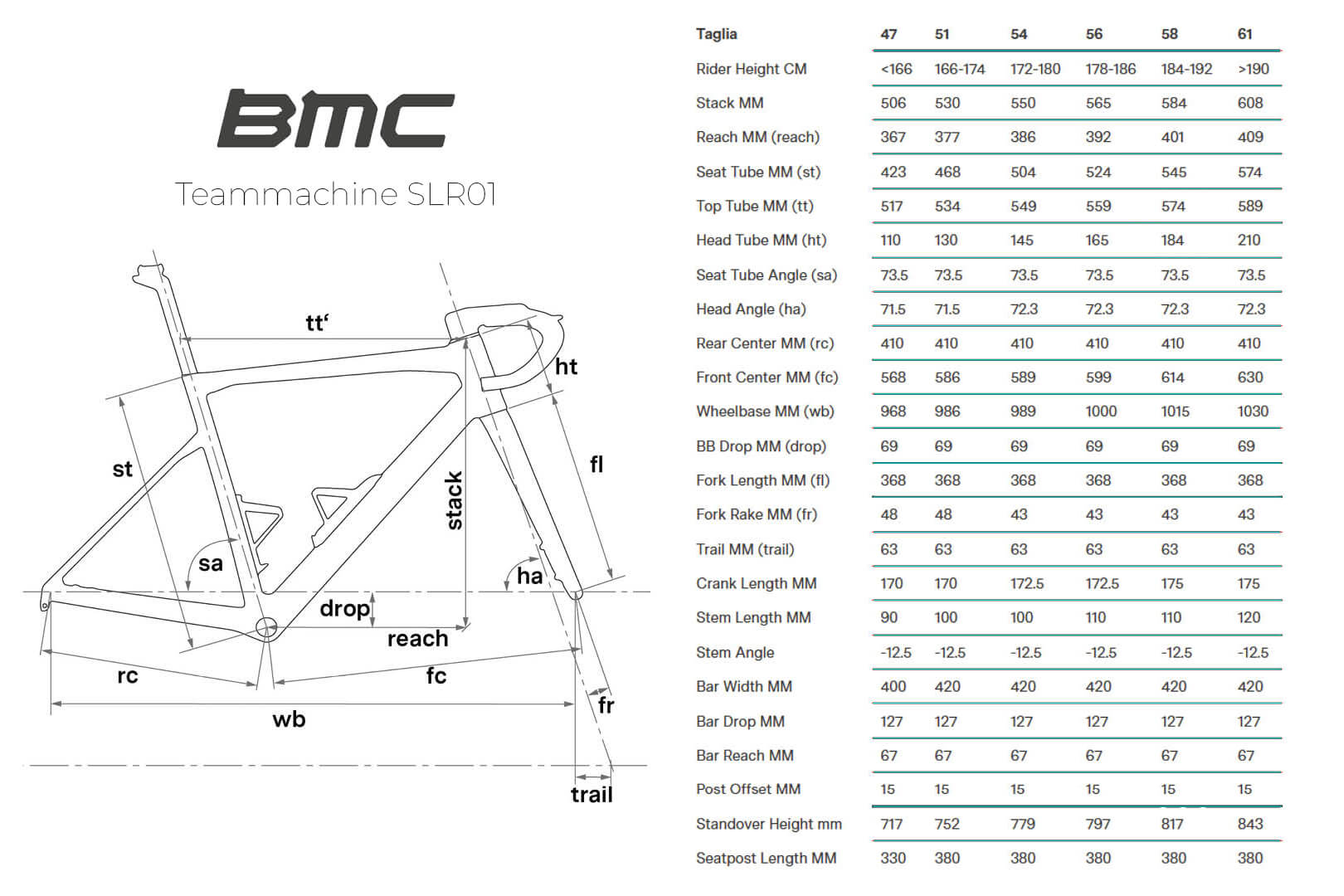 BMC Teammachine Geometria Geometry