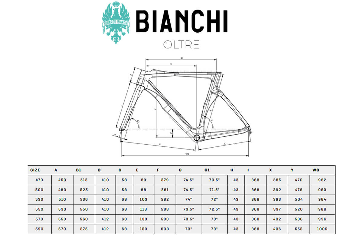 Bianchi Oltre Pro Geometria Geometry