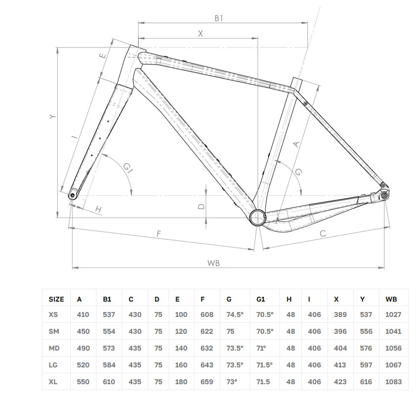 Bianchi Arcadex AL Geometria Geometry